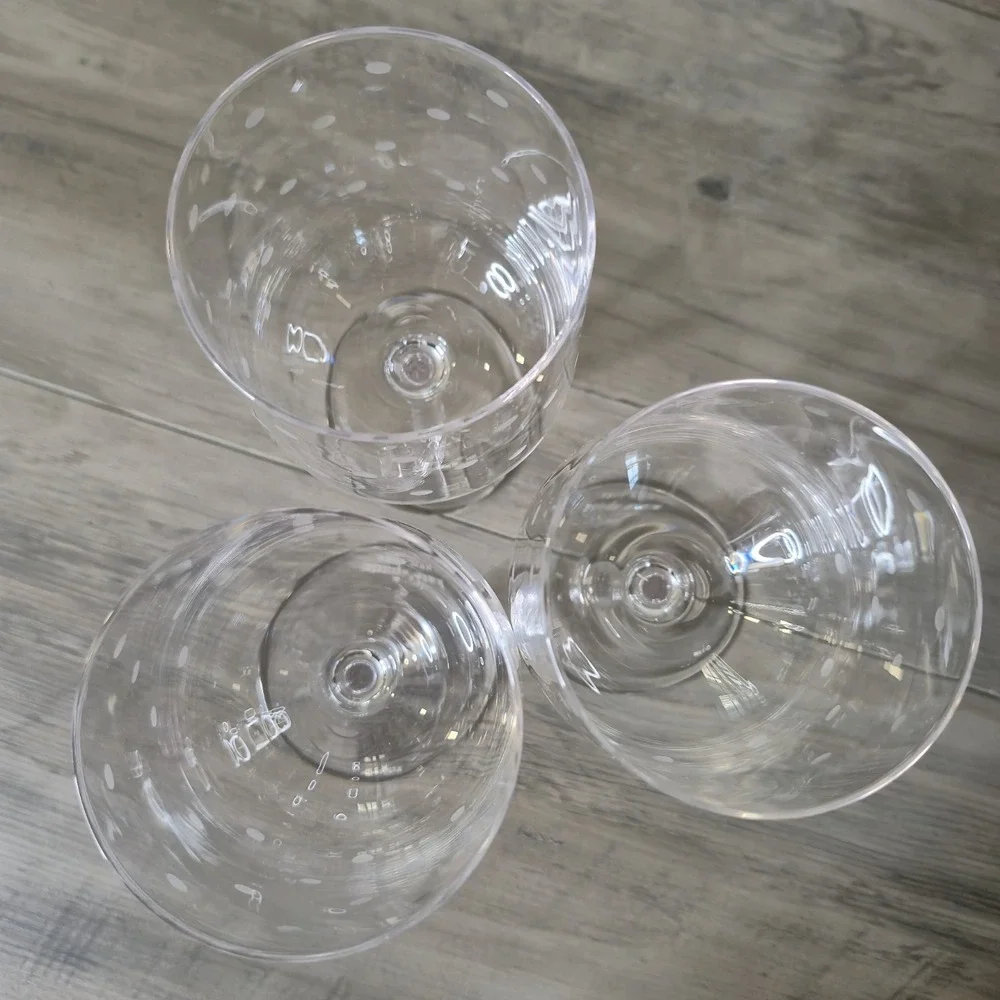 Lenox Kate Spade New York Larabee Dot Wine Glass Set of 3 16oz Discontinued